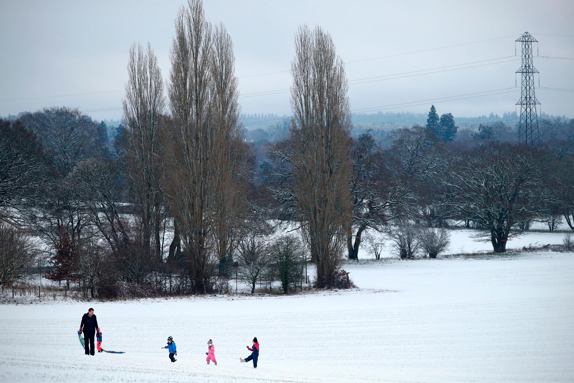 Weather map shows how wintry showers will hit UK tonight