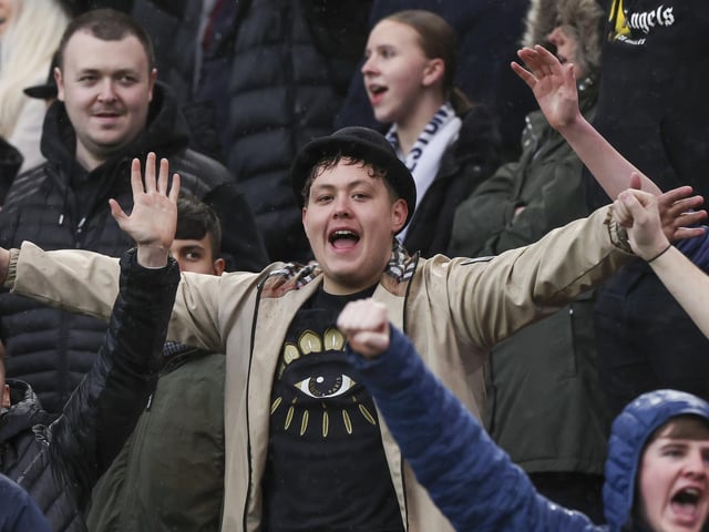 PNE fans at Middlesbrough