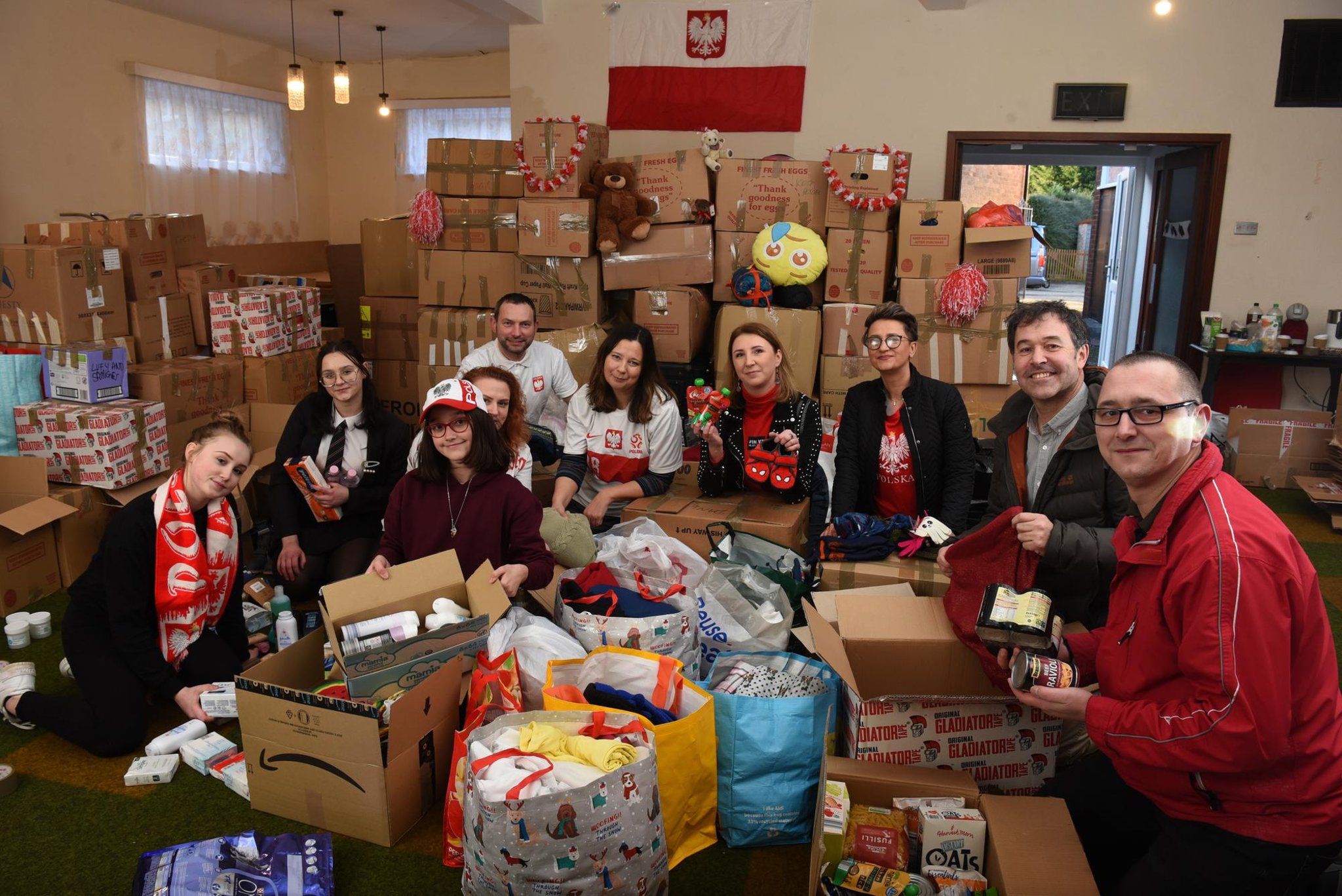 Preston Polish couple's home inundated with donations to help Ukrainian refugees