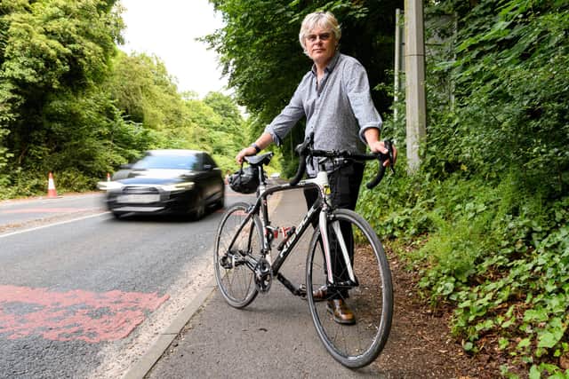 Luke Bosman wants a segregated cycle lane installed on Brockholes Brow - something which he says would actually improve the flow of motorised traffic