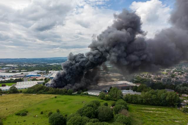 Fire blazes at CoolKit in Burnley. (Photo: Kelvin Lister-Stuttard)
