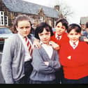 Pupils at Broughton School who are campaigning to try to stop a new bypass being built on their doorstops.

Michelle Taylor, Michelle Price, Robert Billington, Heather Lindsay, Christopher Percy and Edward Carefoot.
January 1995