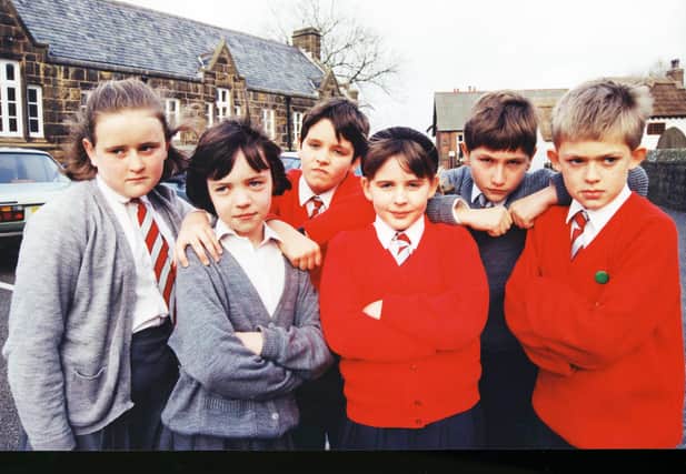 Pupils at Broughton School who are campaigning to try to stop a new bypass being built on their doorstops.

Michelle Taylor, Michelle Price, Robert Billington, Heather Lindsay, Christopher Percy and Edward Carefoot.
January 1995