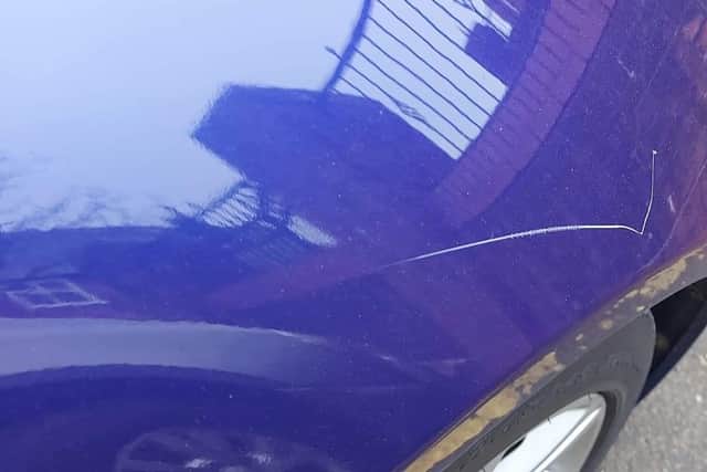 Key damage to one car in the latest Penwortham attack
