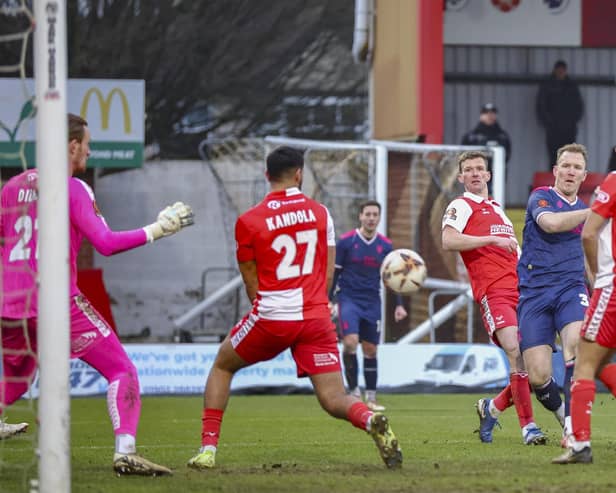 Mark Ellis scores against Kidderminster