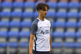 Tom Bayliss in action during a pre-season game against Wigan Athletic.