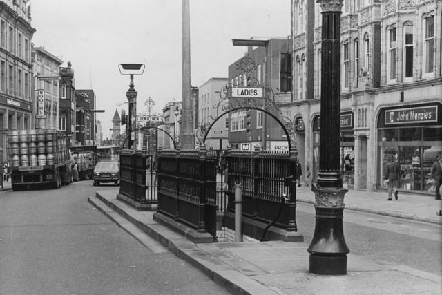 This is what the underground Victorian public toilets on Church Street, Preston, looked like in 1972 - when they were still open for business