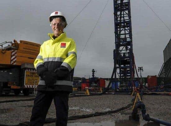Cuadrilla chief executiuve Francis Egan pictured at the Fylde fracking site in 2018