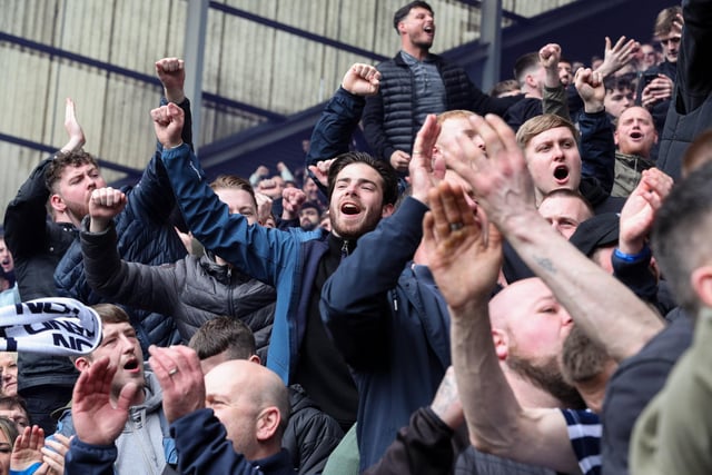 Preston North End fans celebrate