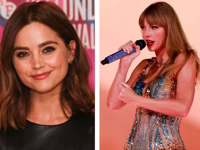 Left: Jenna Coleman. Right: Taylor Swift. Images: Getty