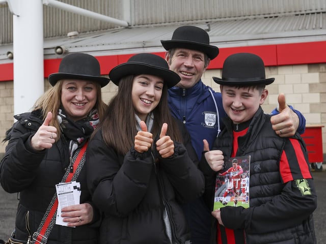 PNE fans at Middlesbrough
