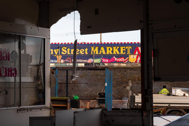 The derelict remains of Bonny Street Market before it makes way for Blackpool Central project - there were traders there for 37 years. Photo: Kelvin Stuttard