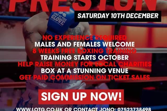 The boxing event is looking for more fighters.