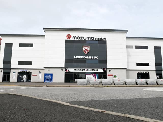 Morecambe have made 'preview sale' season tickets available for purchase Photo: Michelle Adamson