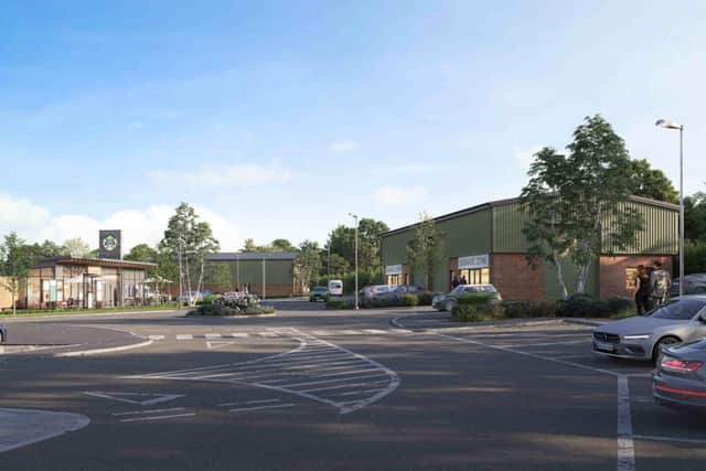 The proposals include a new Starbucks coffee shop and drive-thru. (Picture by J. Robinson Building Contractors Ltd)