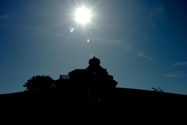 The Mount in Fleetwood, silhouetted in the sun in 2009