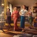 The cast of Outrageous, the new drama which tells the story of the infamous Mitford sisters (Picture: UKTV)
