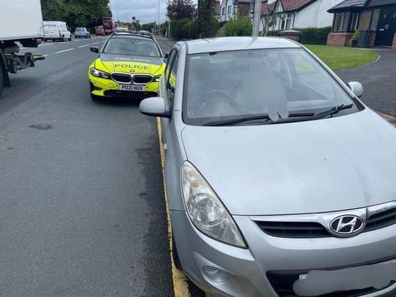 This Hyundai I20 was stopped in Garstang Road, Preston after it showed as not being insured.
The driver believed he was insured via a motor traders policy but checks with Motor Insurance Bureau confirmed he wasn’t.
The driver was reported and the vehicle seized.