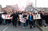 Morecambe fans protested against the club's owner last weekend Picture: Kelvin Lister-Stuttard