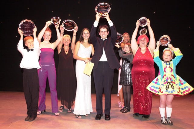 The winners and runners-up of the Lancashire Evening Post Search For A Star competition