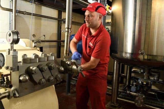 A Kerax employee in action