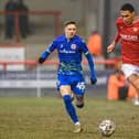 Morecambe striker Marcus Dackers spurned an opportunity on Tuesday evening Picture: Morecambe FC
