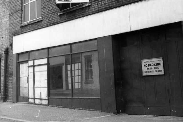 Little is known about the property pictured here in Preston in 1982. The no parking sign shows it was formerly the site for A. Levans Ltd