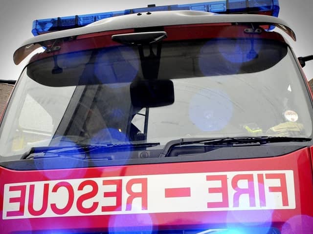 A fire broke out a commerical building in East Lancashire last night.