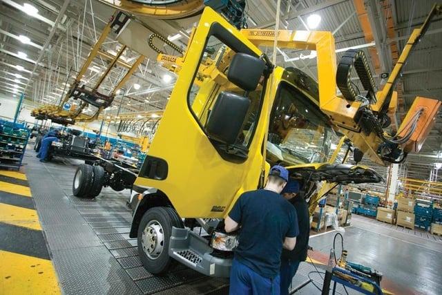 On the production line at Leyland DAF in 2007