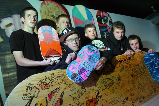 The boys of Clayton Youth Club at Blaze in Preston