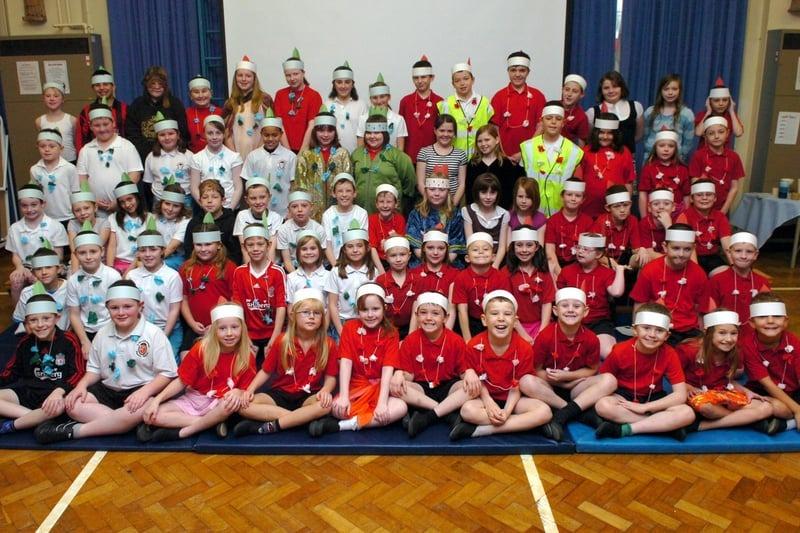 The juniors classes at St Bernard's Primary School present Peace Child