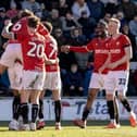 Morecambe had taken a two-goal lead against Barrow AFC Picture: Morecambe FC