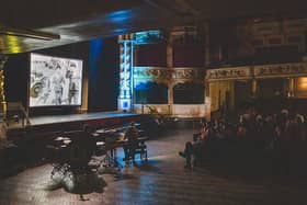 Nearly 200 people enjoyed a night of film and live music at Morecambe Winter Gardens.