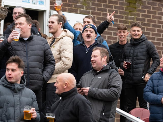 PNE fans before the game against Burnley