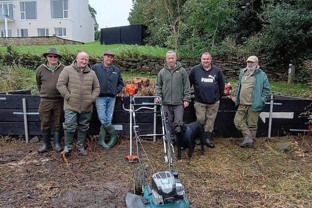 Members of the Burnley and Pendle District Angling Association with their new donated equipment. Photo: SUEZ Recycling and Recovery UK