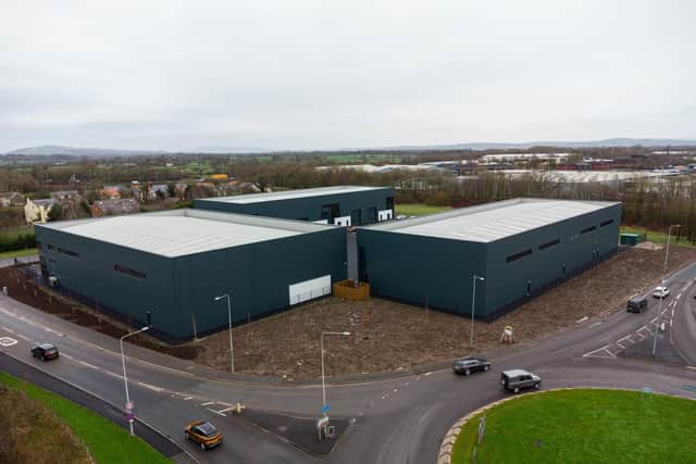 The three warehouses on the D'Urton Lane Business Park in Fulwood are around 12 metres tall