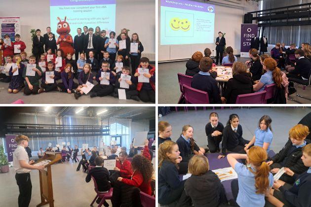 The younger pupils were thrilled to meet The Valley’s mascot, Ally the Ant.