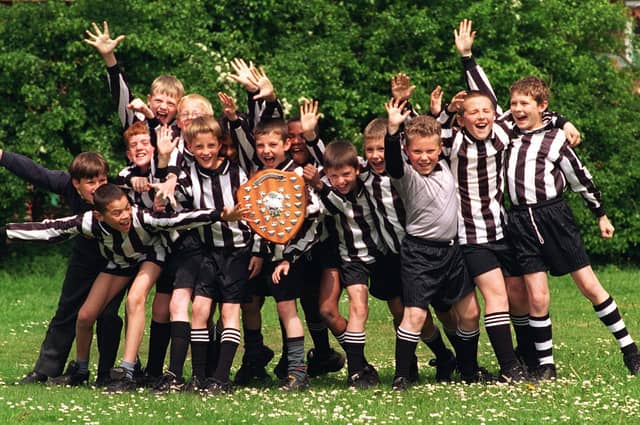 Winners of the 1997 Preston Primary Schools Slater Shield football final - Fulwood and Cadley County Primary School