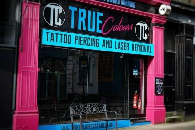 True Colours Tattoo & Piercing on Guildhall Street has a rating of 4.9 out of 5 from 909 Google reviews
