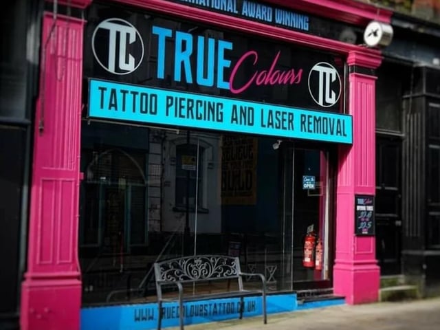 True Colours Tattoo & Piercing on Guildhall Street has a rating of 4.9 out of 5 from 909 Google reviews
