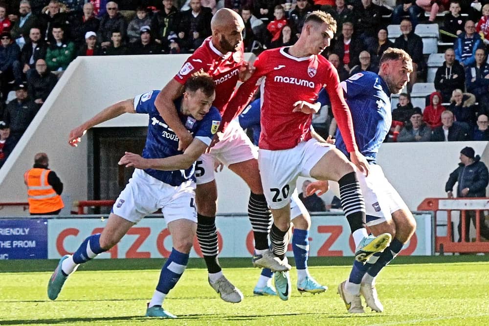 Morecambe were narrowly beaten when they hosted Ipswich Town in October Picture: Michael Williamson