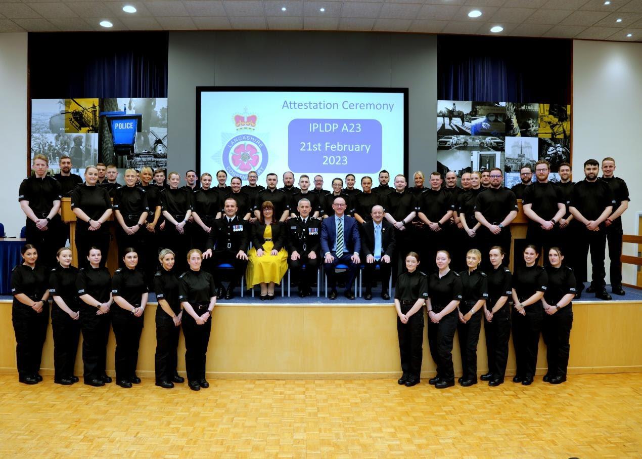 Lancashire Police recruit more officers - a total of 157 this year