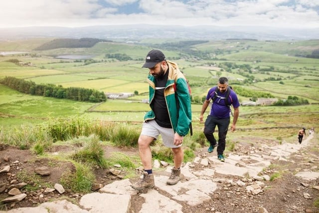 Yomp up Pendle Steps and enjoy the view