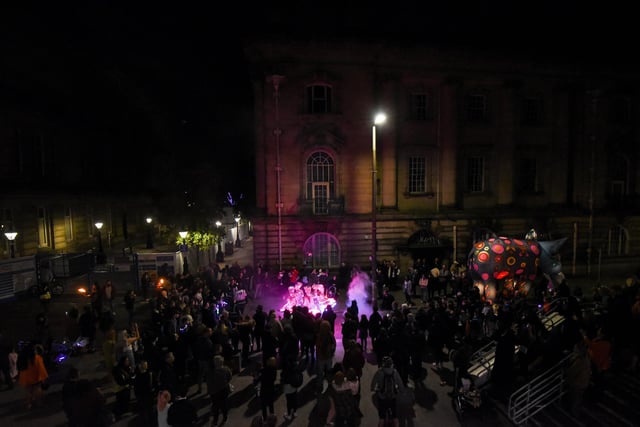 Lancashire Encounter Torchlight Procession in Preston