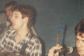 Pogues singer Shane MacGowan in full flow.