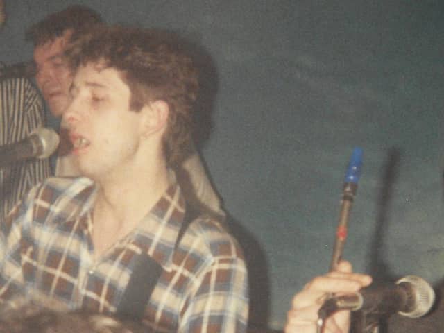 Pogues singer Shane MacGowan in full flow.