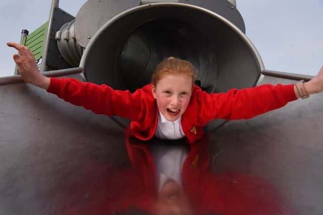 The tunnel slide is proving popular