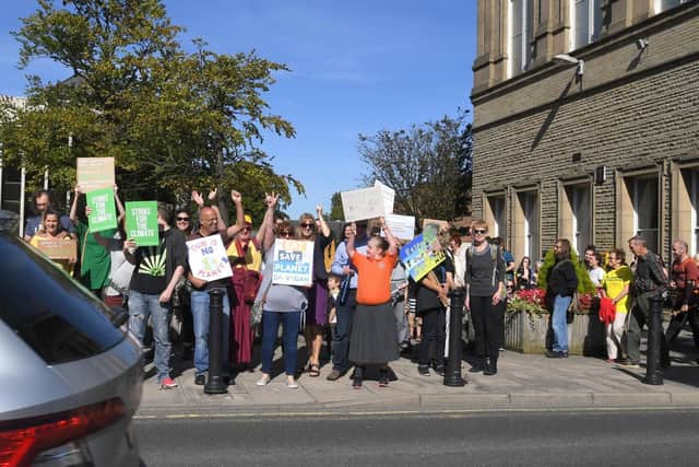 Protesters at St Thomas's Square