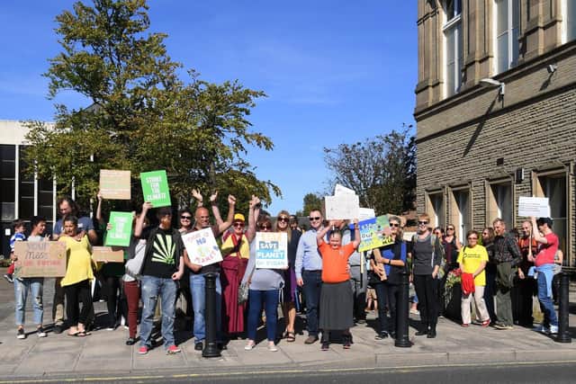Protesters at St Thomas's Square