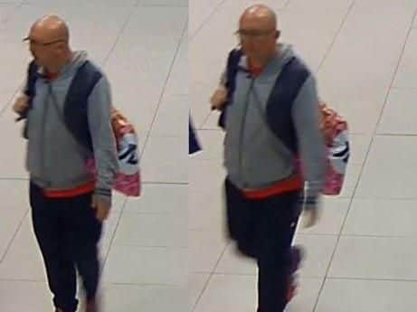 Wanted man Ricky Stuart had last been spotted at The Mall shopping centre in Blackburn at around on 5.50pm on Thursday (September 
19)